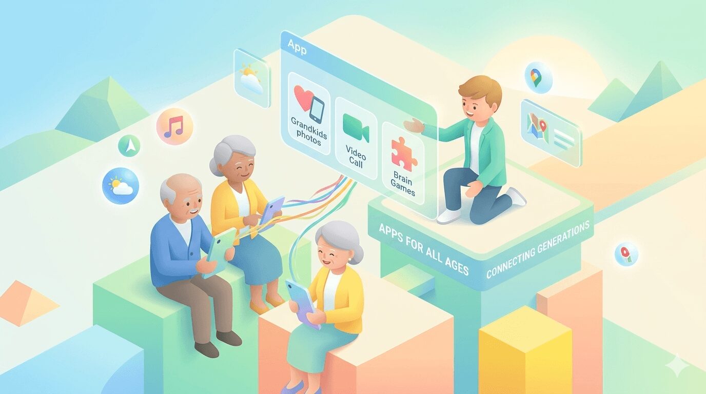 アプリとは簡単にお年寄りに説明