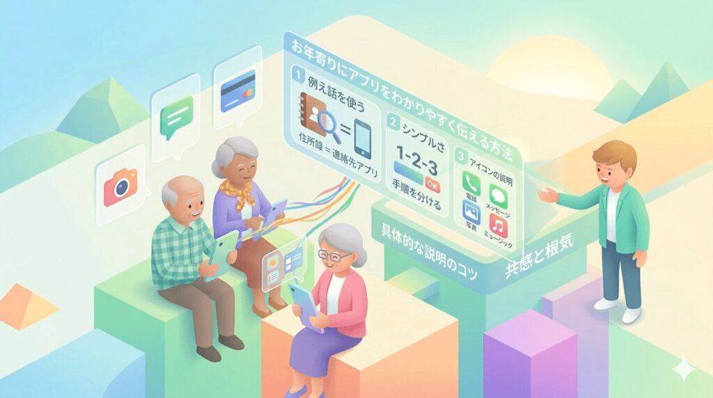 お年寄り理解してもらう