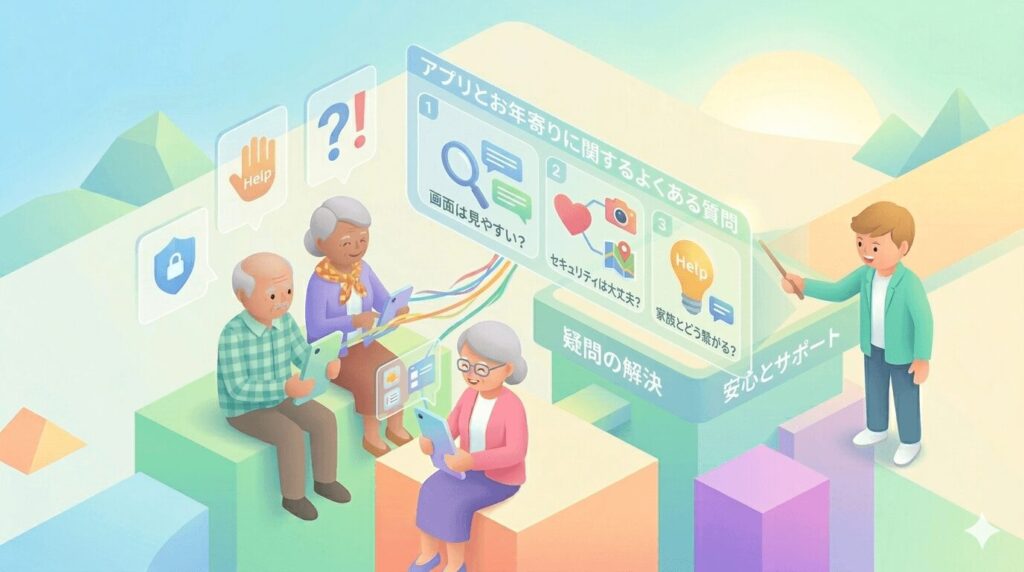 お年寄りアプリ関連の口コミ