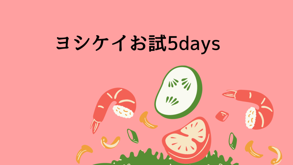 ヨシケイお試し5days