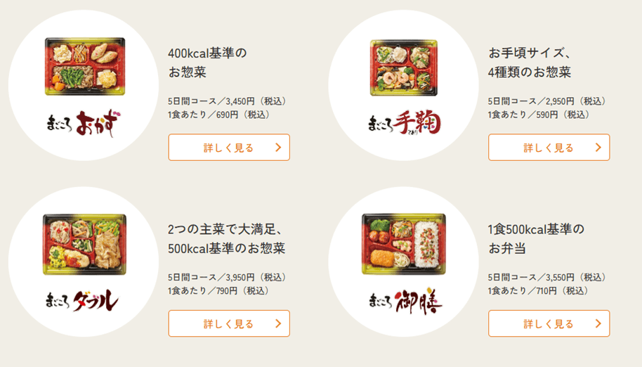 ワタミの宅食メニュー