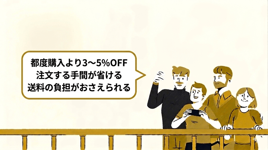 人物がワタミの宅食ダイレクトの3つのメリットを説明