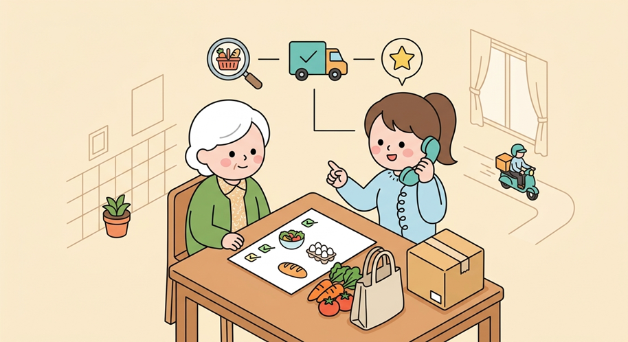 スマホが苦手でも注文できる食材宅配は？電話・注文書で頼めるサービスを比較
